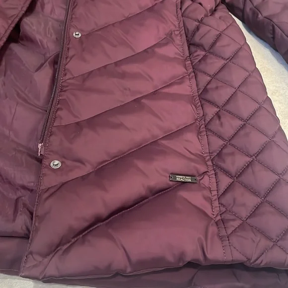 Kenneth Cole Puffer Jacket with Faux Fur Lined Hood - Picture 9 of 10